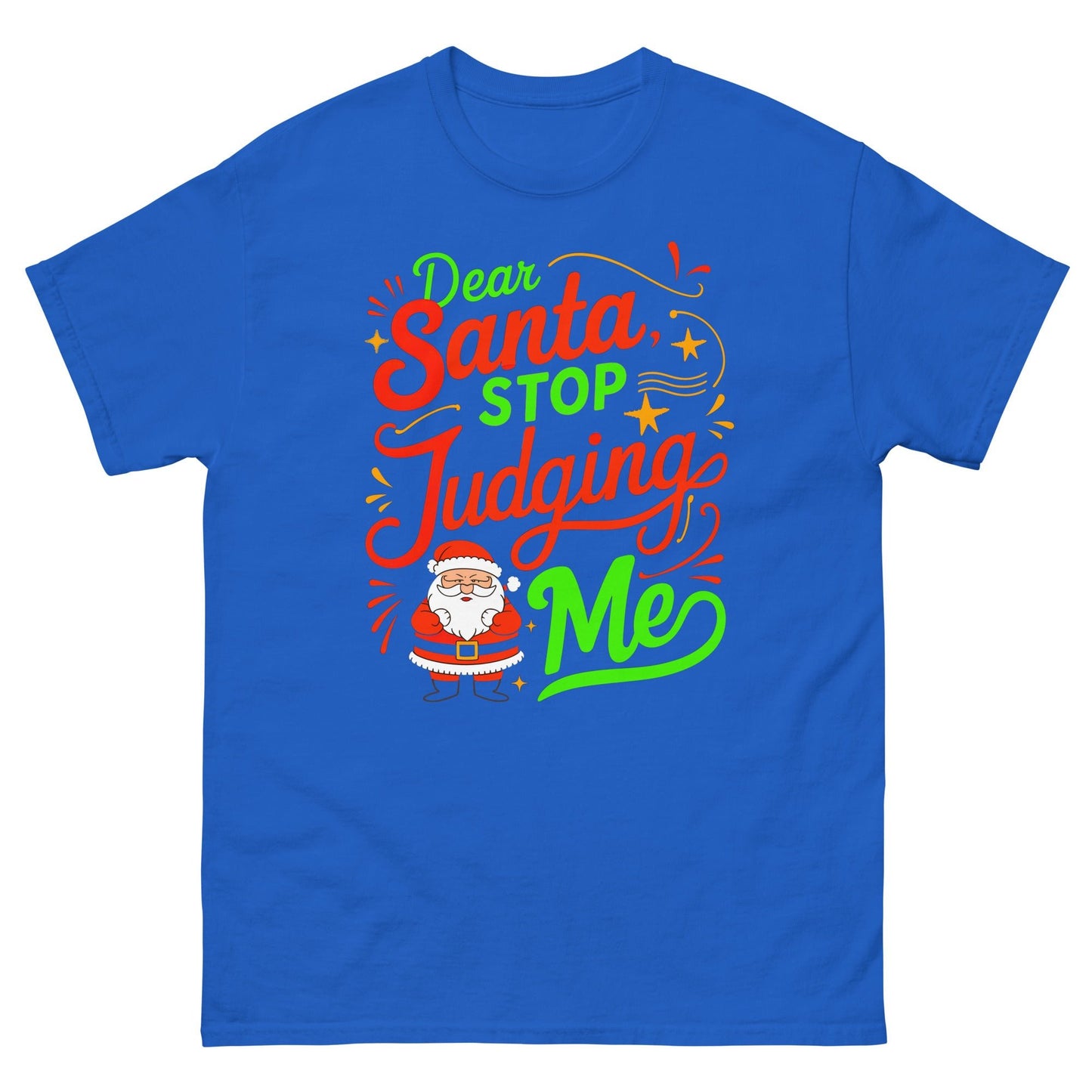 Dear Santa | Christmas T-Shirt - Royal - T-Shirts Online