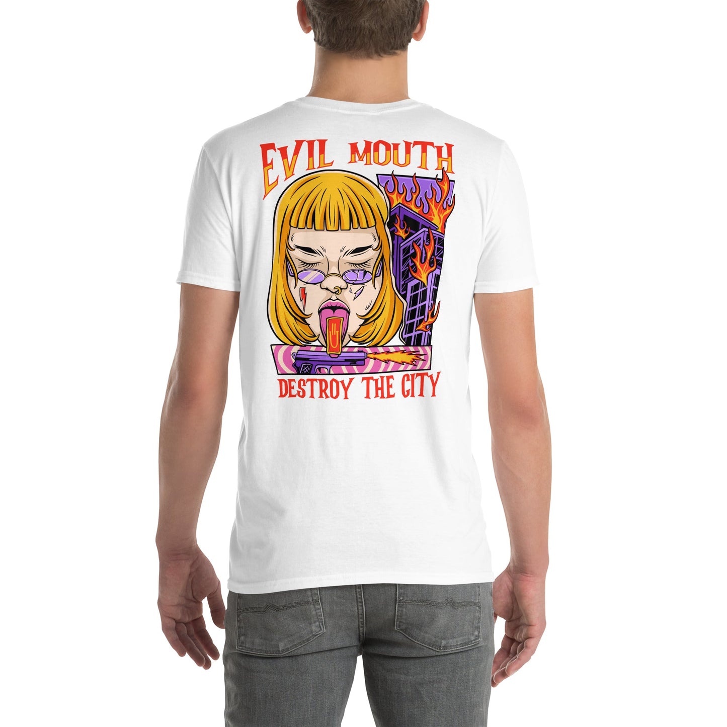 Destroy the City T-Shirt | Streetwear Tee - White - T-Shirts Online