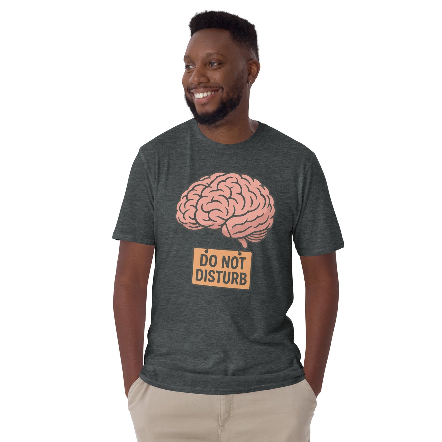 Do Not Disturb T-Shirt - Dark Heather - T-Shirts Online