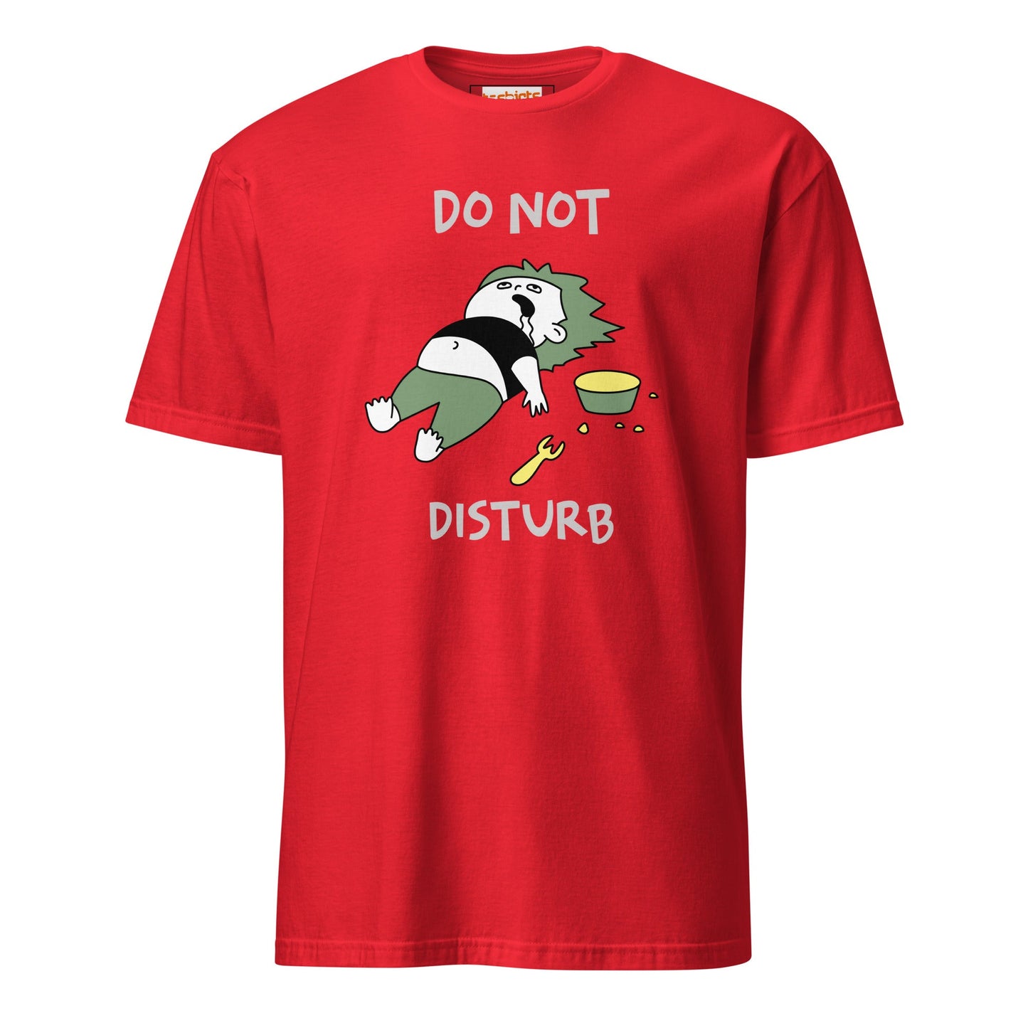 Do Not Disturb T-Shirt - Funny Sarcastic Tee - Red - T-Shirts Online