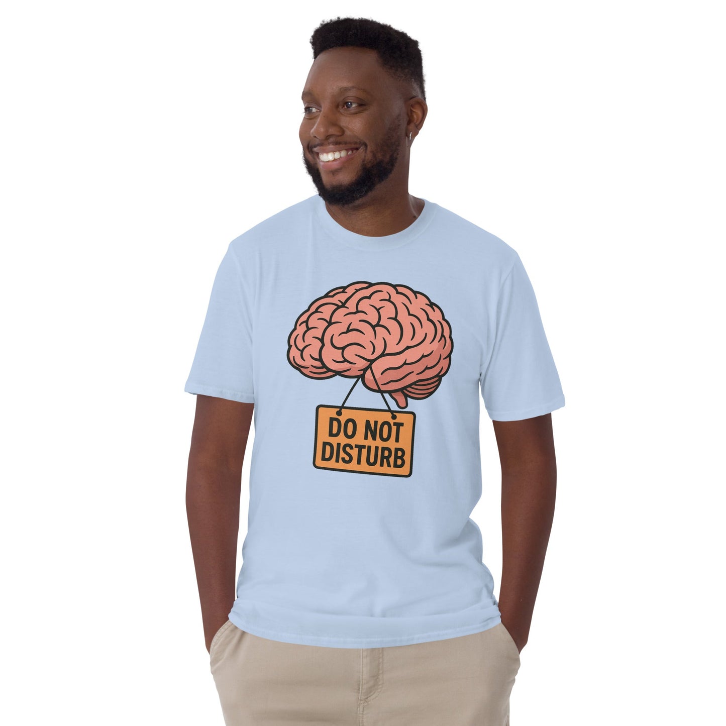 Do Not Disturb T-Shirt - Light Blue - T-Shirts Online