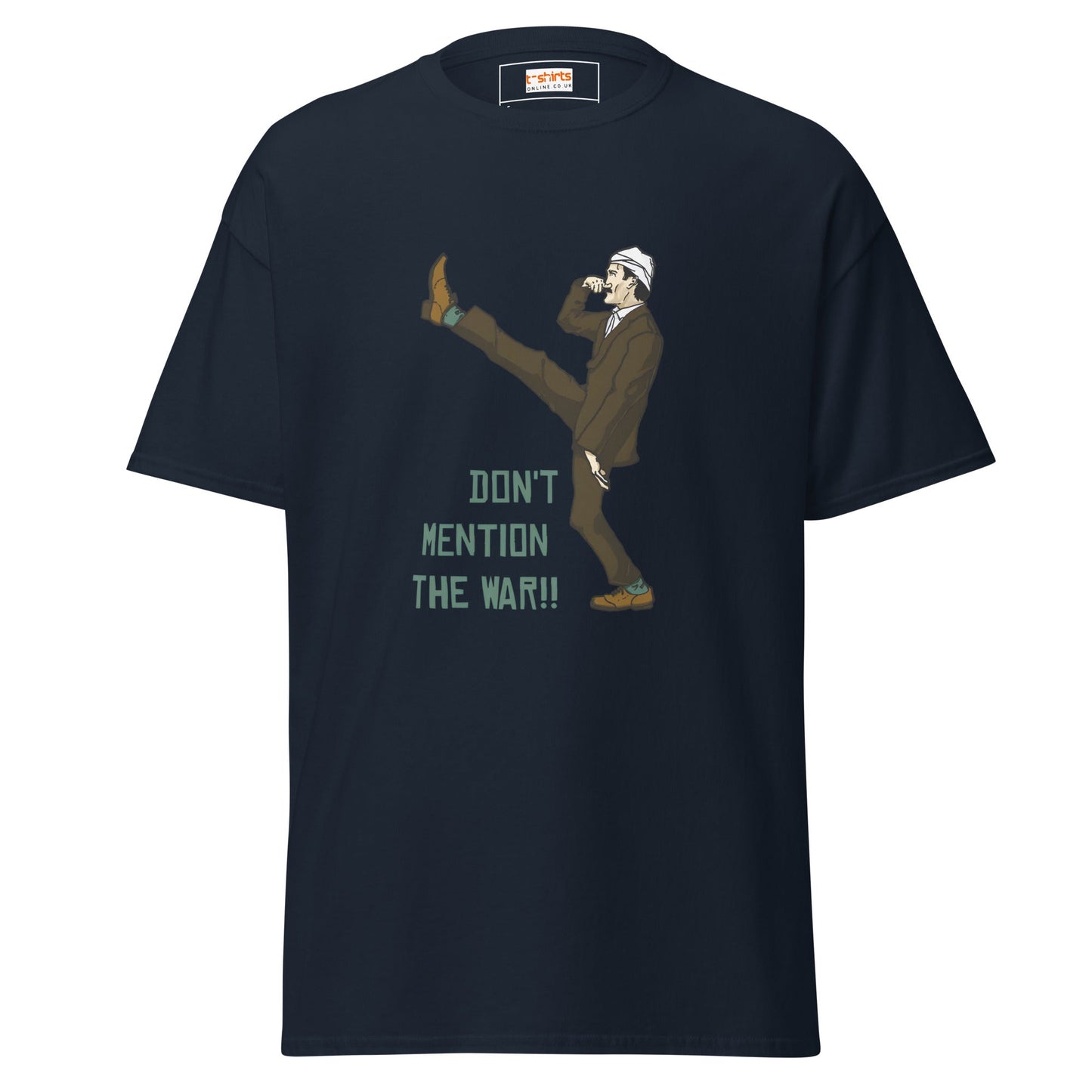 Don't Mention the War | Fawlty Towers T-Shirt - Navy - T-Shirts Online