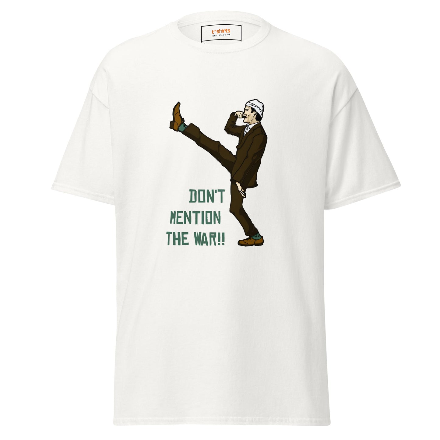 Don't Mention the War | Fawlty Towers T-Shirt - White - T-Shirts Online