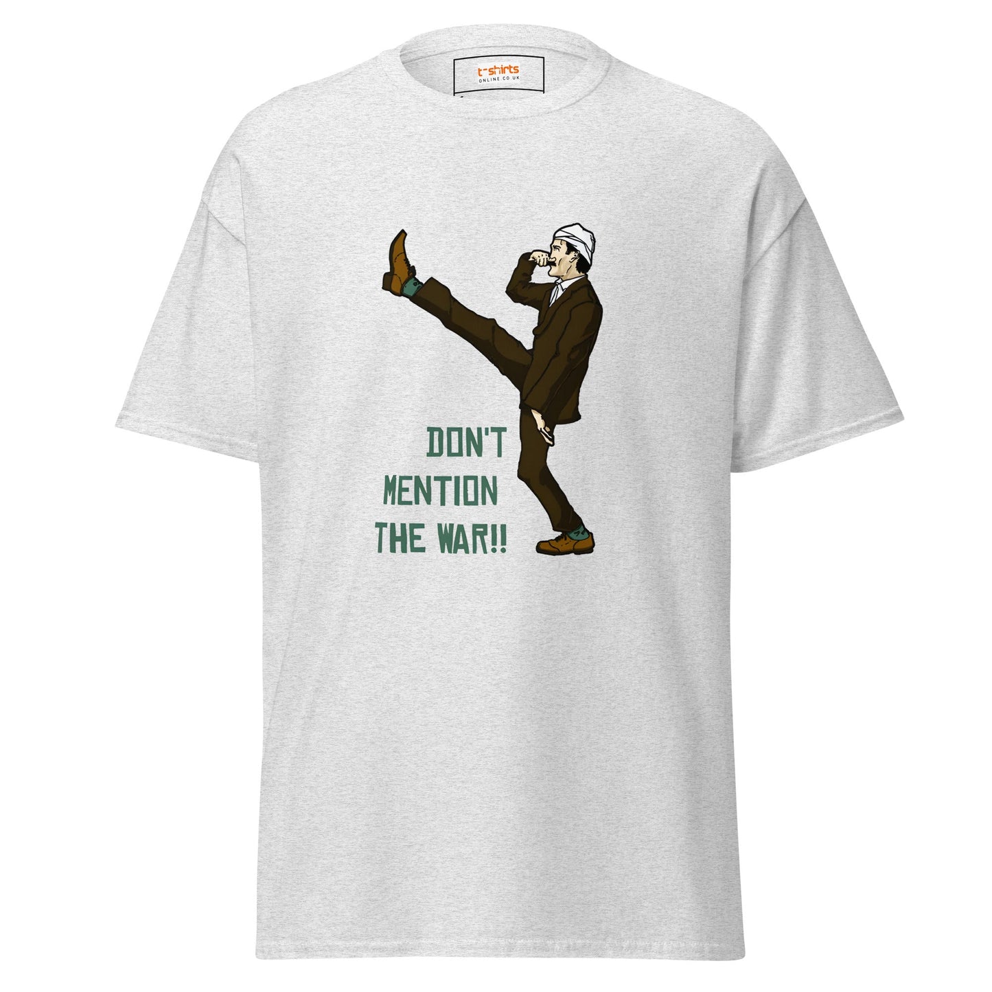 Don't Mention the War | Fawlty Towers T-Shirt - Ash - T-Shirts Online