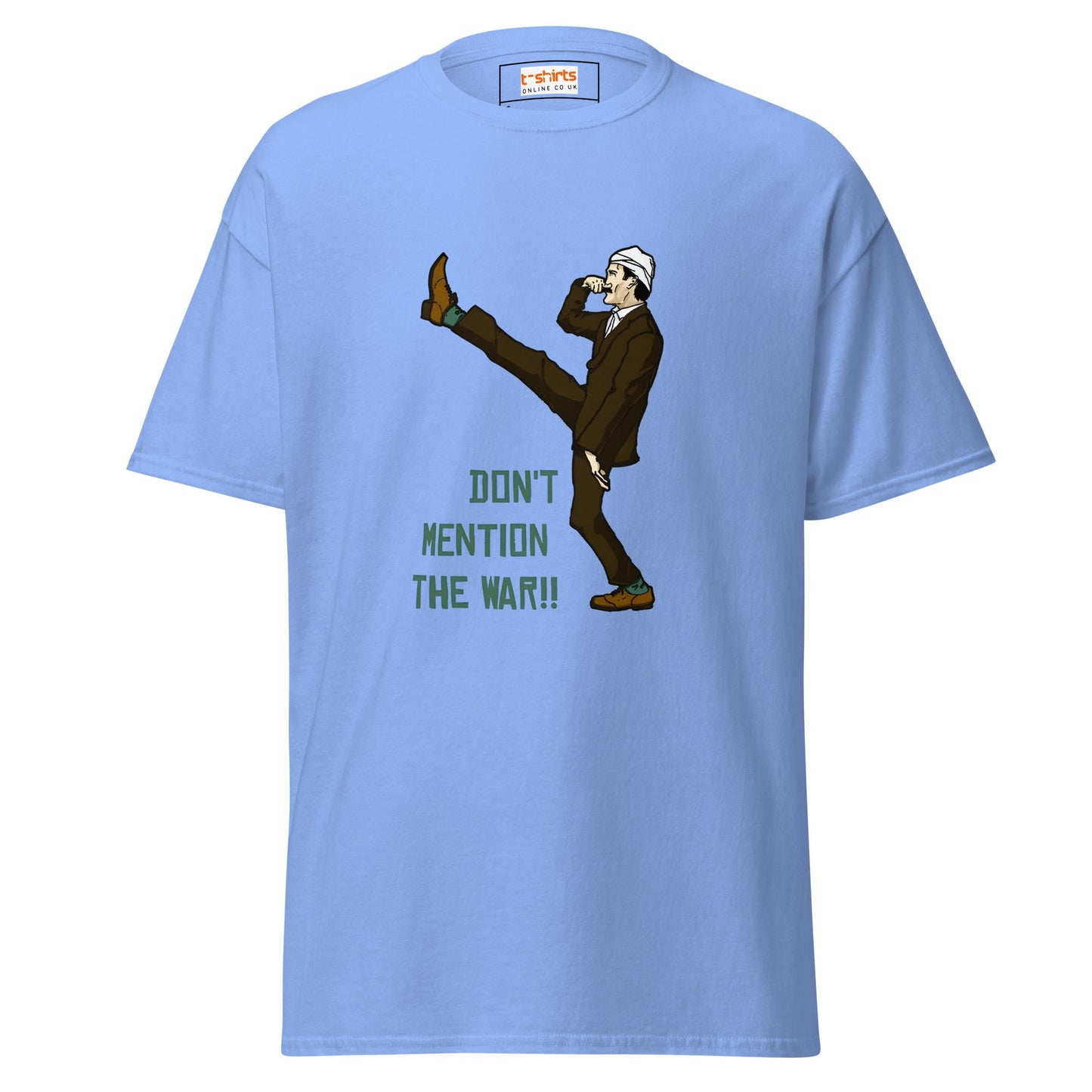 Don't Mention the War | Fawlty Towers T-Shirt - Carolina Blue - T-Shirts Online