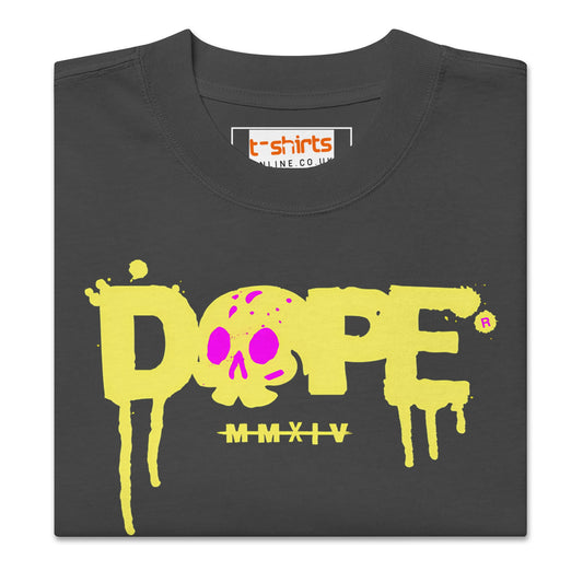 Dope T-Shirt | Oversized Faded Tee - Faded Black - T-Shirts Online