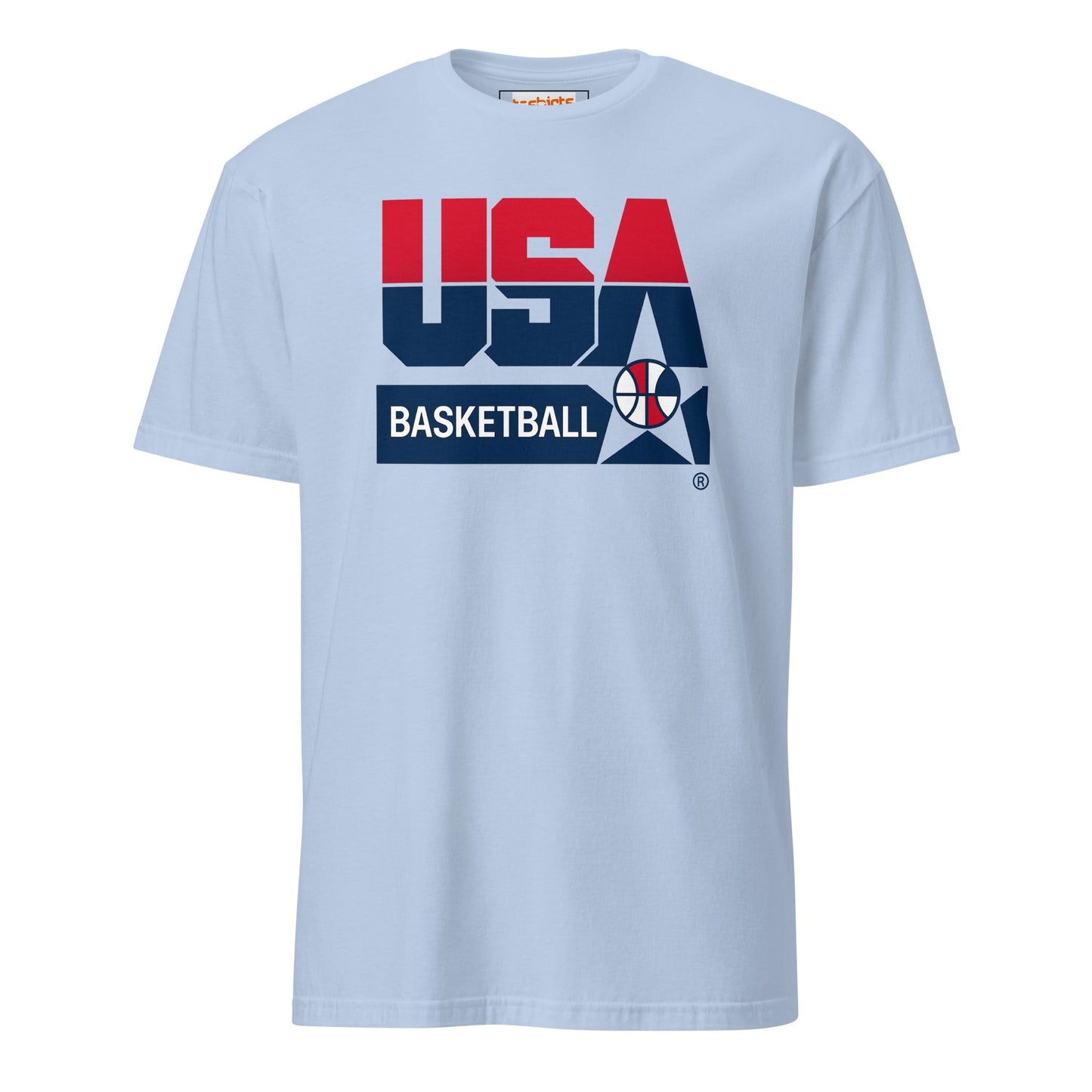 Dream Team '92 T-Shirt | USA Basketball Tee - Light Blue - T-Shirts Online