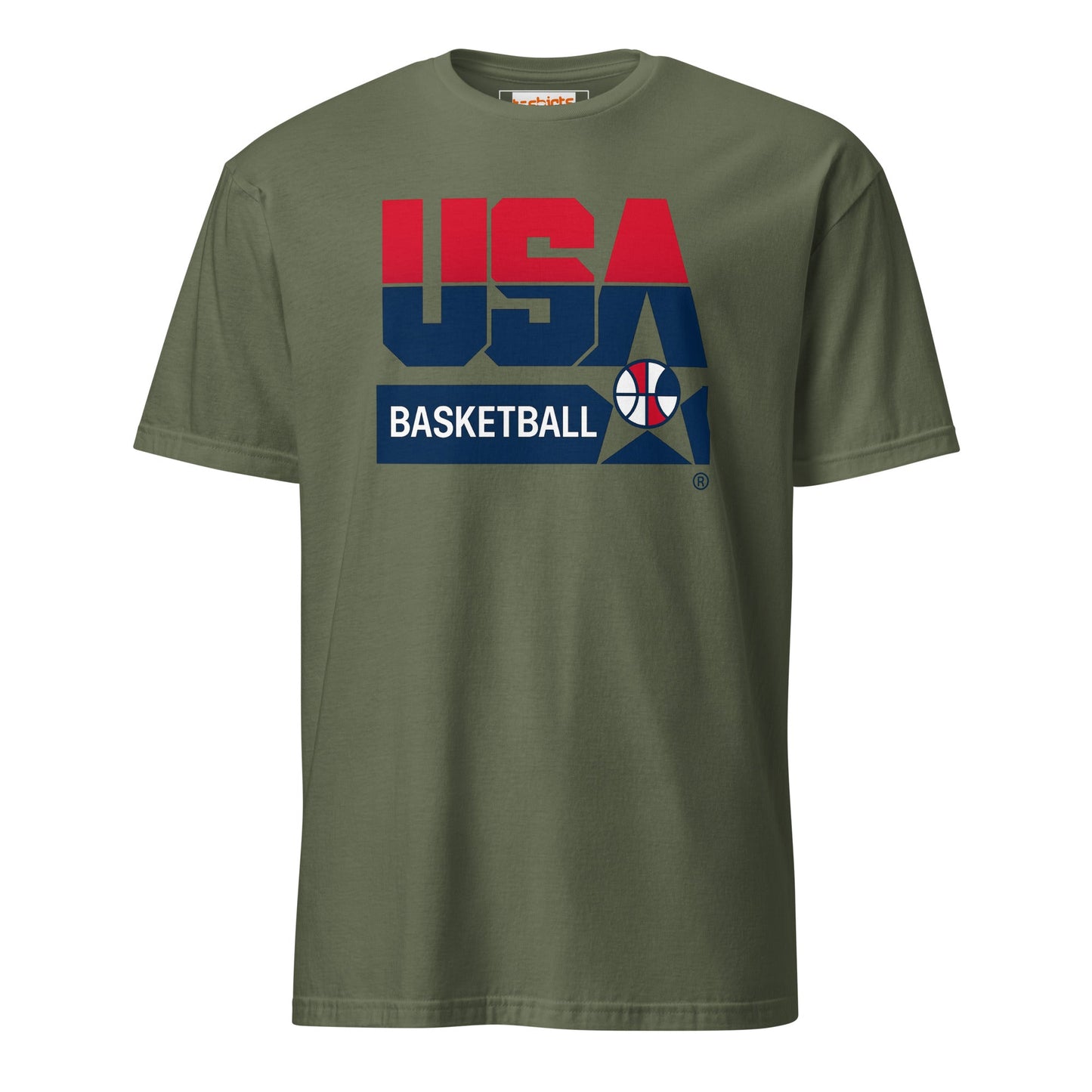Dream Team '92 T-Shirt | USA Basketball Tee - Military Green - T-Shirts Online