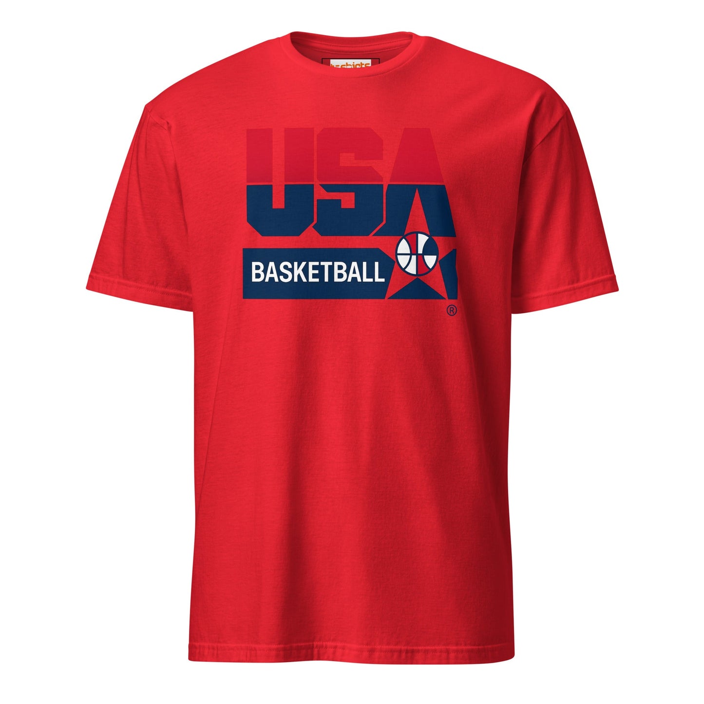 Dream Team '92 T-Shirt | USA Basketball Tee - Red - T-Shirts Online