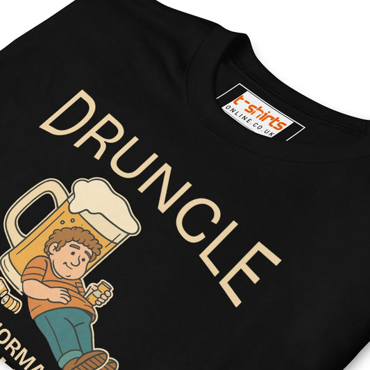 Druncle T-Shirt | Just Like a Normal Uncle - Only Drunker - Navy - T-Shirts Online