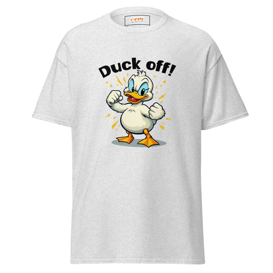 Duck Off 2 | Duck T-Shirt - Ash - T-Shirts Online