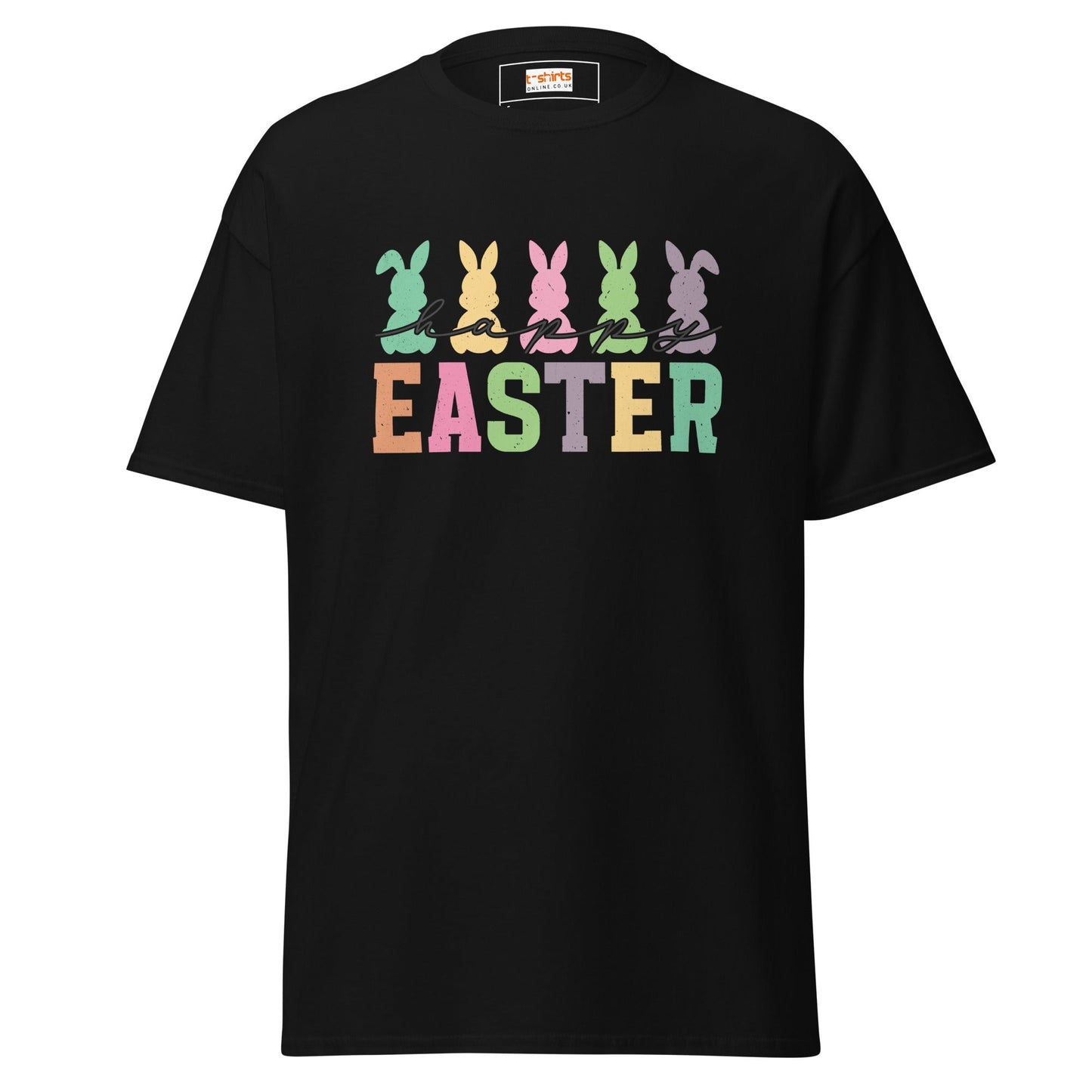 Easter Happy | Easter T-Shirt - Black - T-Shirts Online