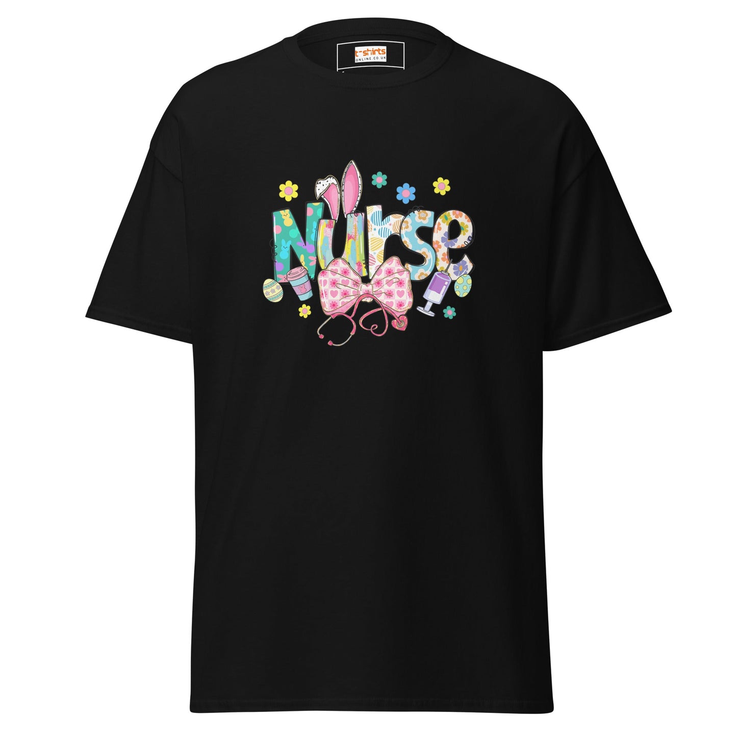 Easter Nurse | Nurse T-Shirt - Black - T-Shirts Online