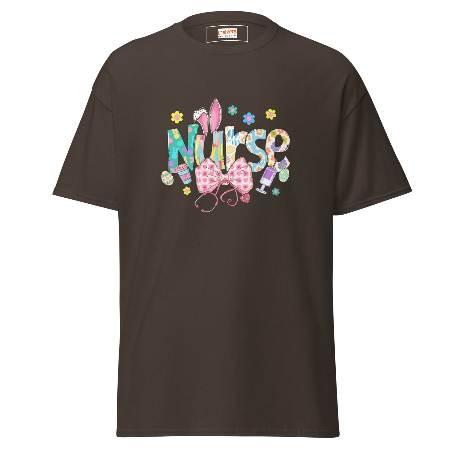 Easter Nurse | Nurse T-Shirt - Dark Chocolate - T-Shirts Online