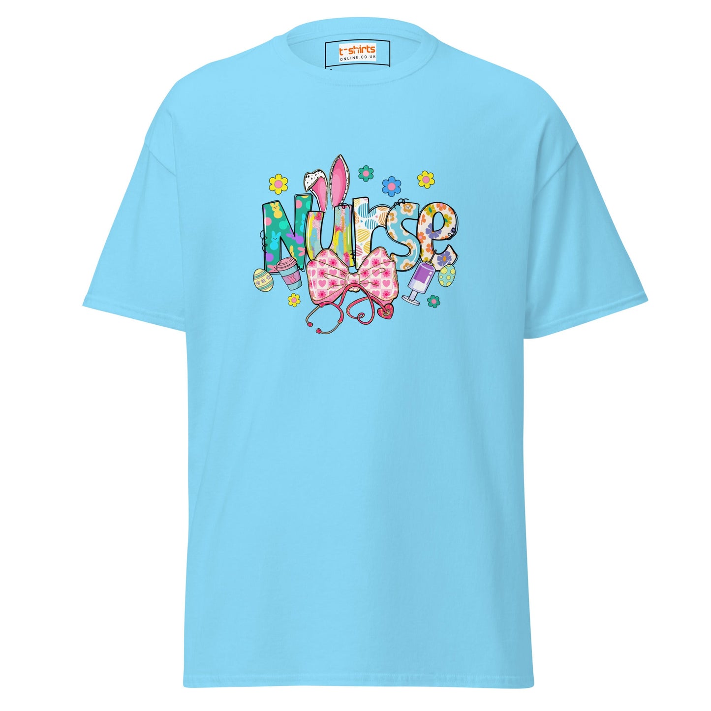 Easter Nurse | Nurse T-Shirt - Sky - T-Shirts Online