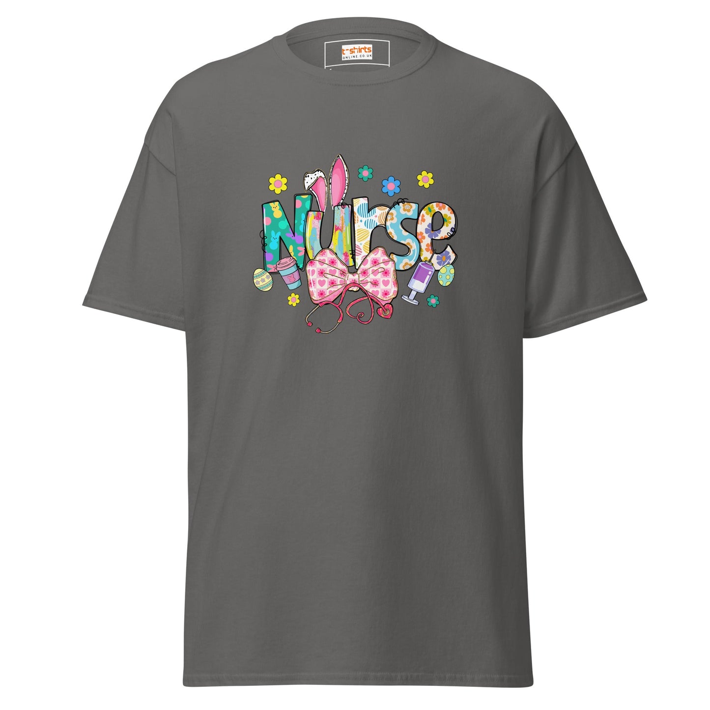 Easter Nurse | Nurse T-Shirt - Charcoal - T-Shirts Online