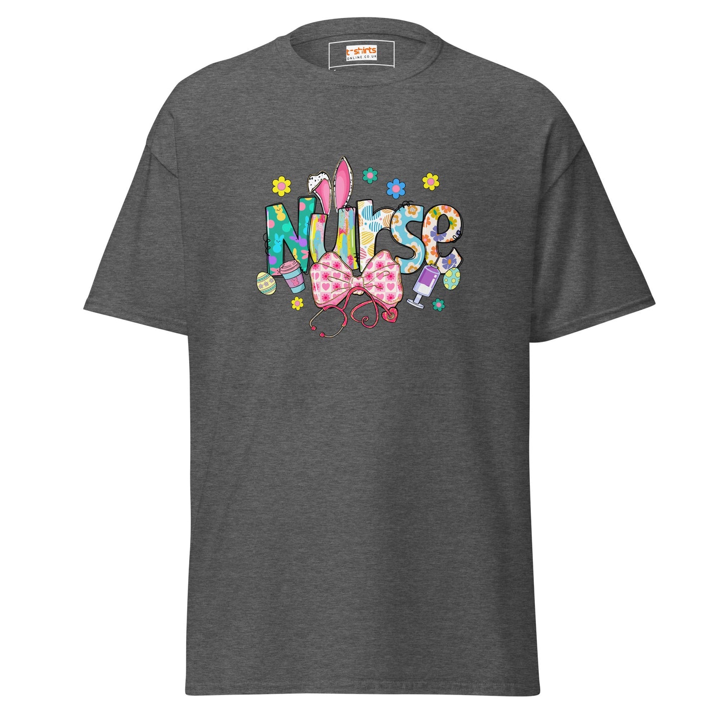 Easter Nurse | Nurse T-Shirt - Dark Heather - T-Shirts Online