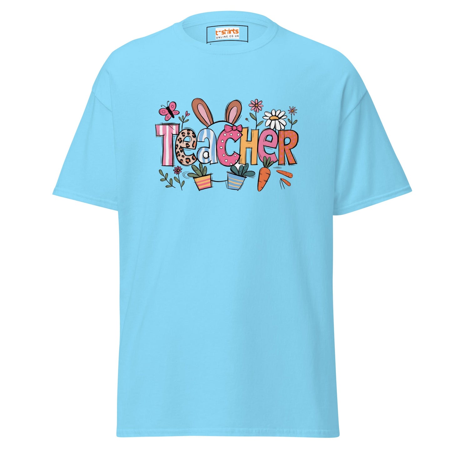 Easter Teacher | Easter T-Shirt - Sky - T-Shirts Online