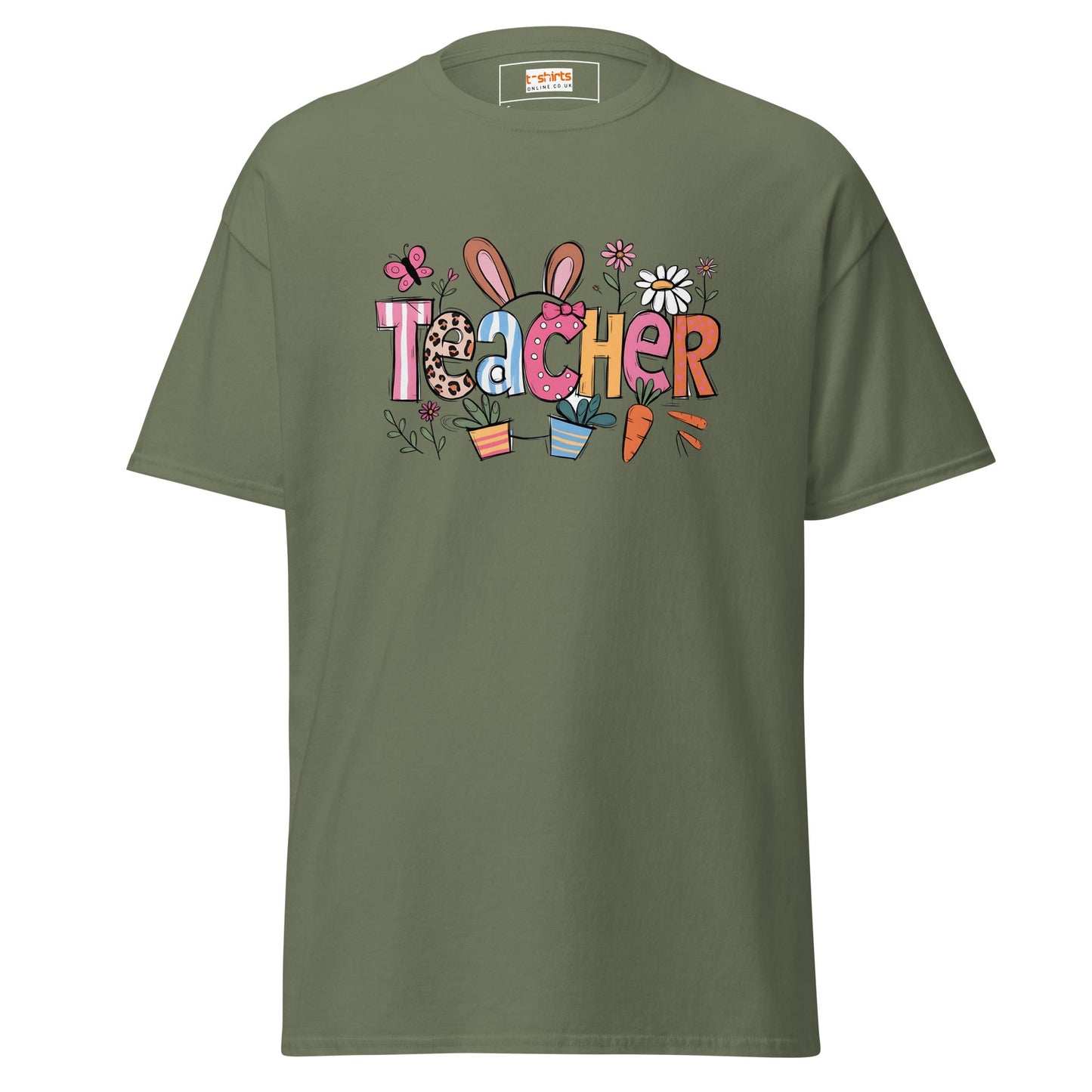 Easter Teacher | Easter T-Shirt - Military Green - T-Shirts Online