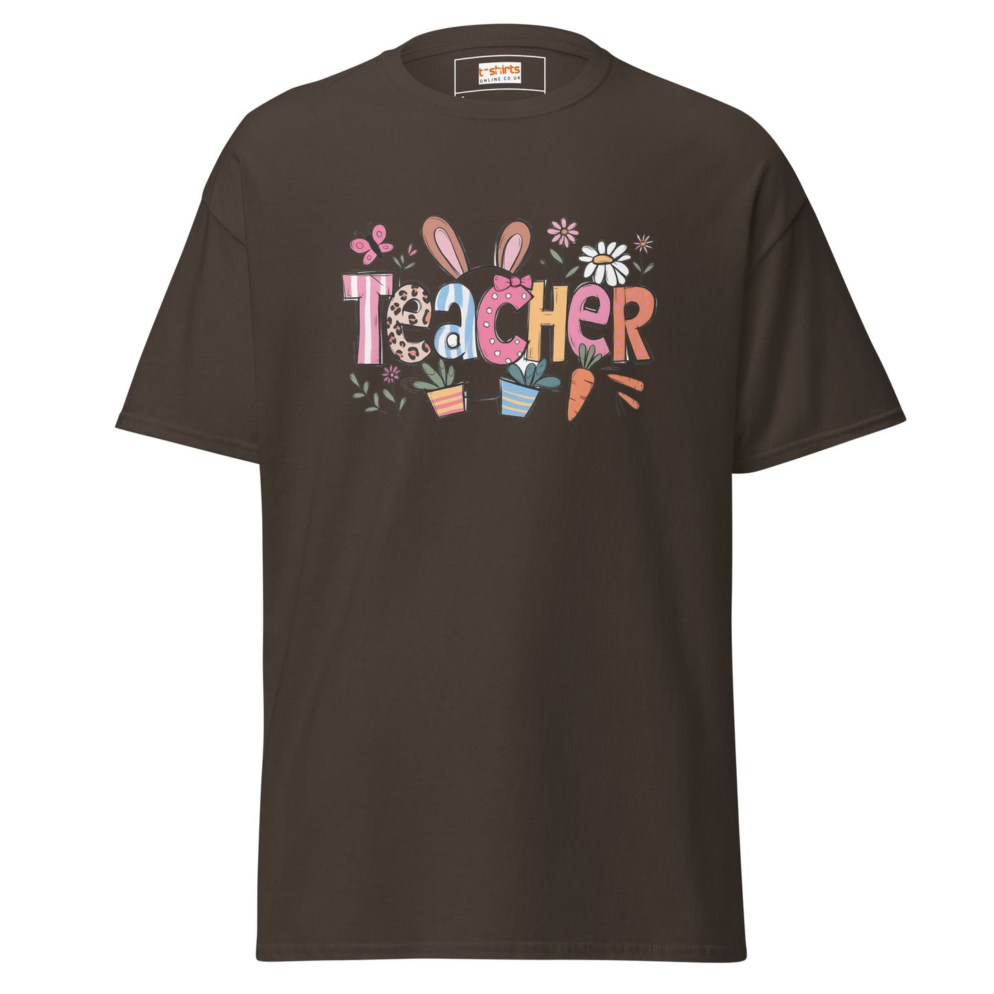 Easter Teacher | Easter T-Shirt - Dark Chocolate - T-Shirts Online