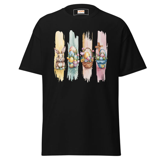 Easter Watercolour | Easter T-Shirt - Black - T-Shirts Online