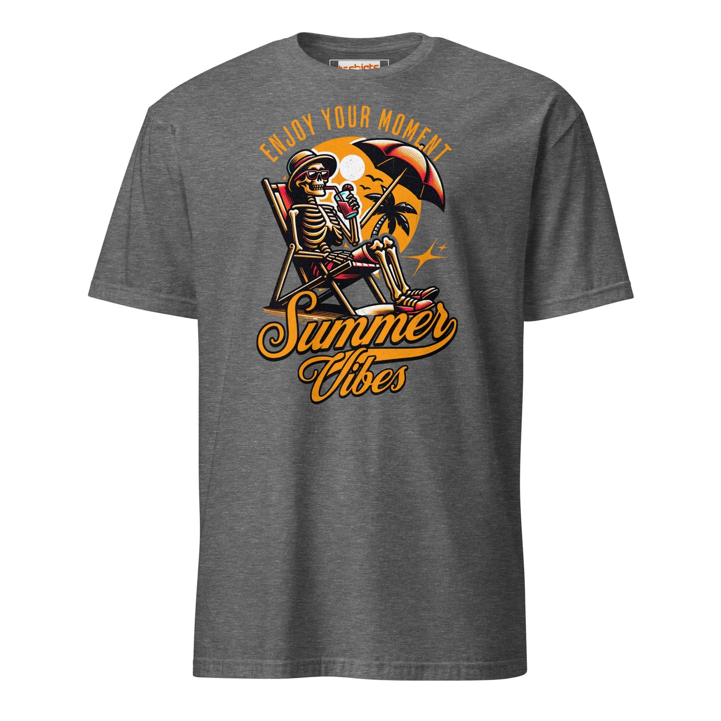 Enjoy Your Moment T-Shirt - Summer Vibes Tee - Graphite Heather - T-Shirts Online