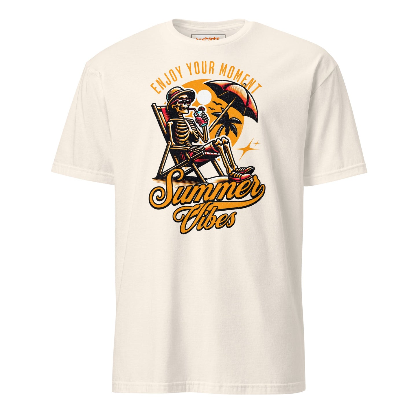 Enjoy Your Moment T-Shirt - Summer Vibes Tee - Natural - T-Shirts Online