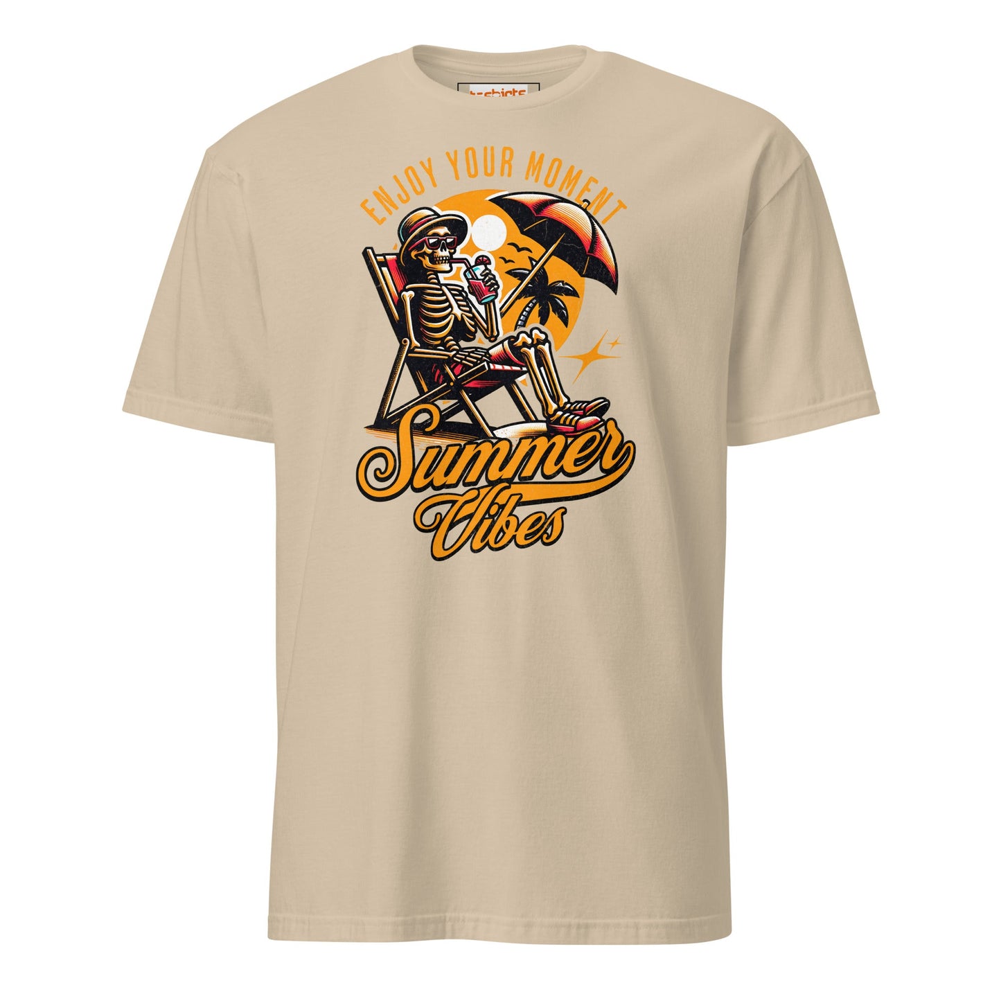 Enjoy Your Moment T-Shirt - Summer Vibes Tee - Sand - T-Shirts Online