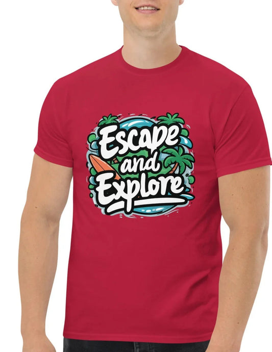 Escape and Explore | Unisex T-shirt - Black - T-Shirts Online