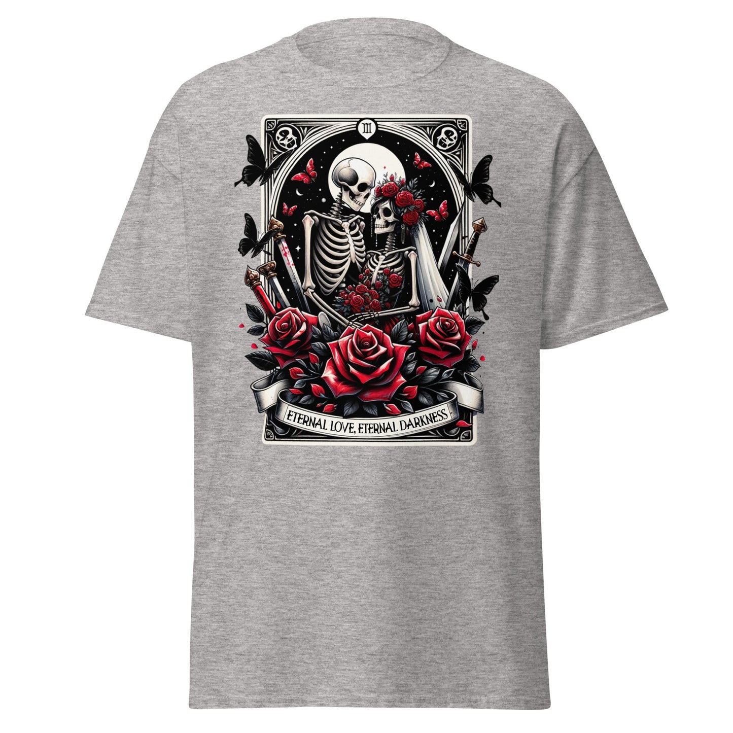'Eternal Darkness' Tarot | Tarot Card T-Shirt - Sport Grey - T-Shirts Online