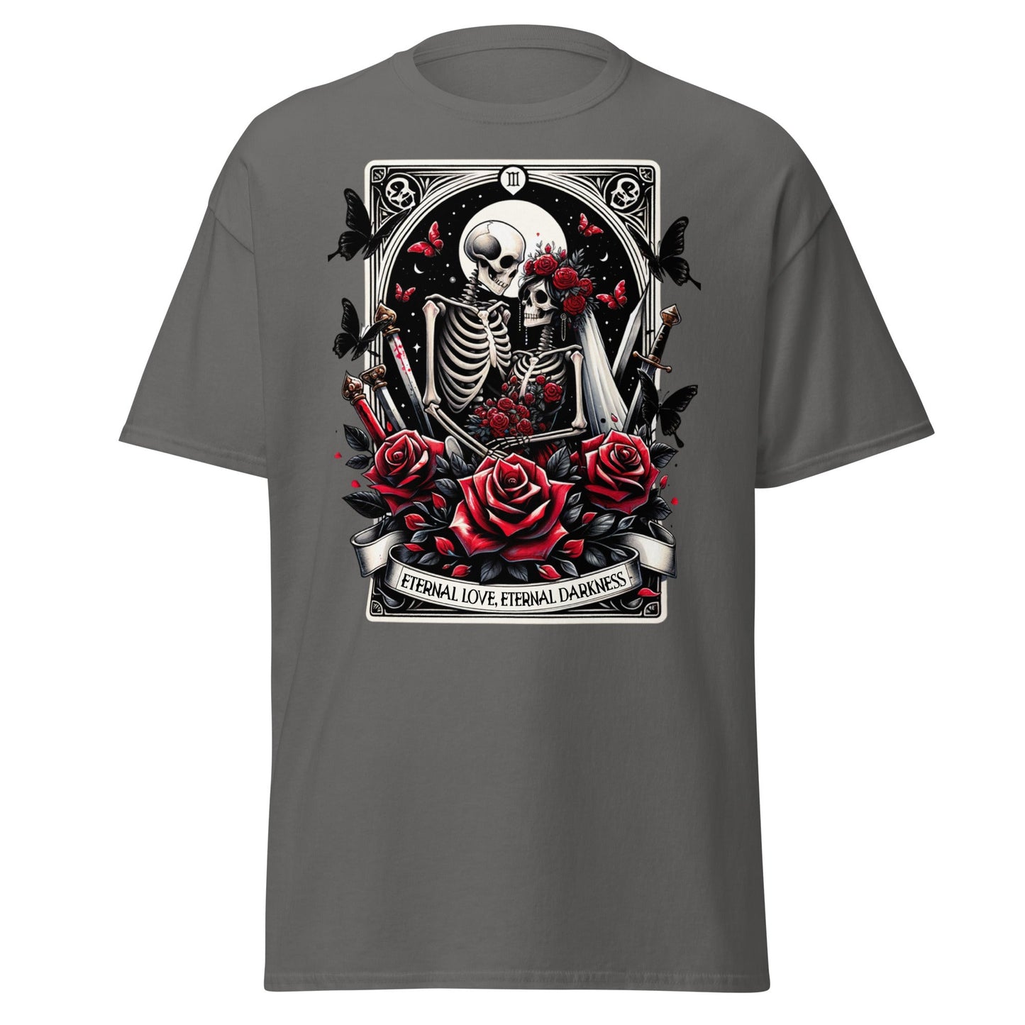'Eternal Darkness' Tarot | Tarot Card T-Shirt - Charcoal - T-Shirts Online