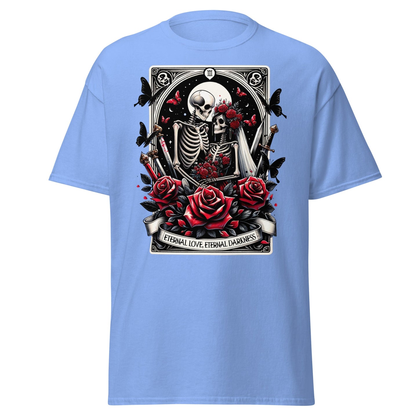 'Eternal Darkness' Tarot | Tarot Card T-Shirt - Carolina Blue - T-Shirts Online