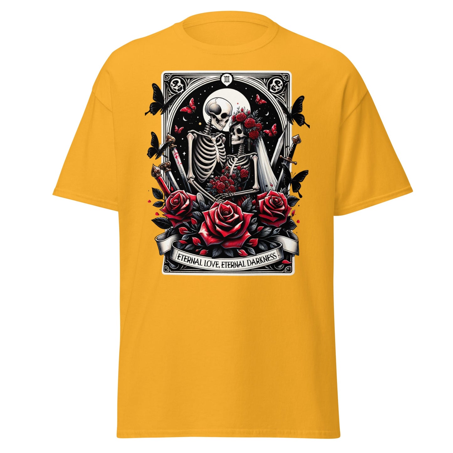 'Eternal Darkness' Tarot | Tarot Card T-Shirt - Gold - T-Shirts Online