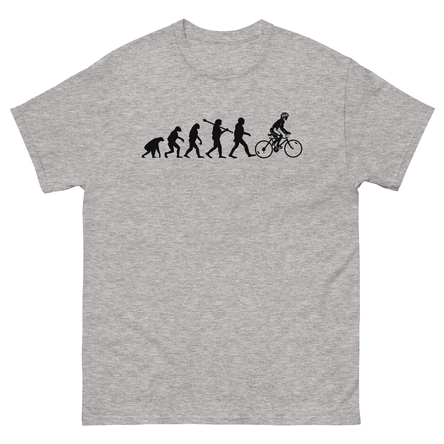Evolution of the Cyclist | Men's T-shirt - Sport Grey - T-Shirts Online