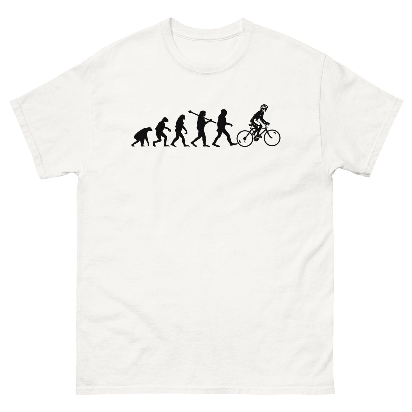 Evolution of the Cyclist | Men's T-shirt - White - T-Shirts Online