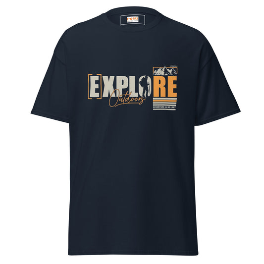Explore Outdoors T-Shirt | Adventure T-Shirt - Navy - T-Shirts Online