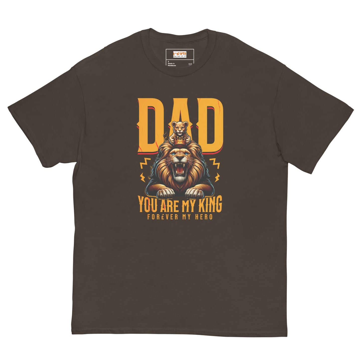 Fathers Day T-Shirt | Dad You Are My King - Dark Chocolate - T-Shirts Online