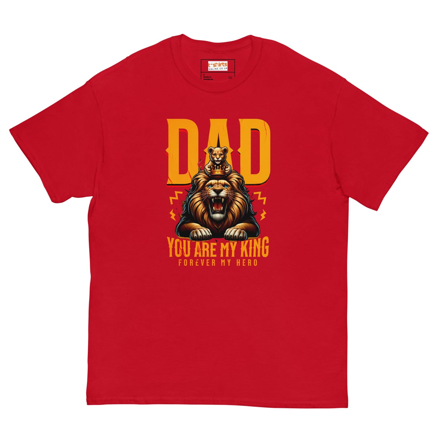 Fathers Day T-Shirt | Dad You Are My King - Red - T-Shirts Online