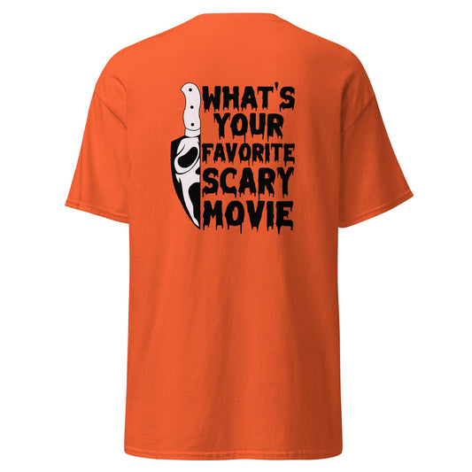 Favourite Horror Movie | Horror T-Shirt - Orange - T-Shirts Online