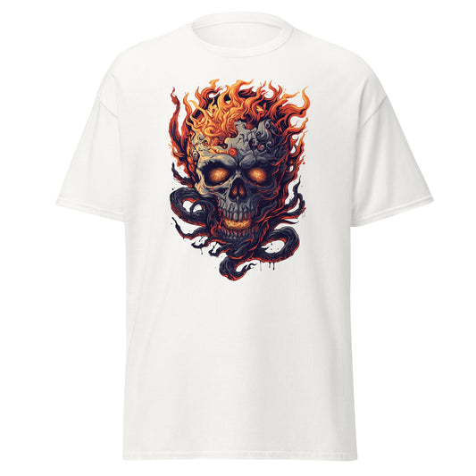 Fiery Skull | Skull T-Shirt - T-Shirts Online