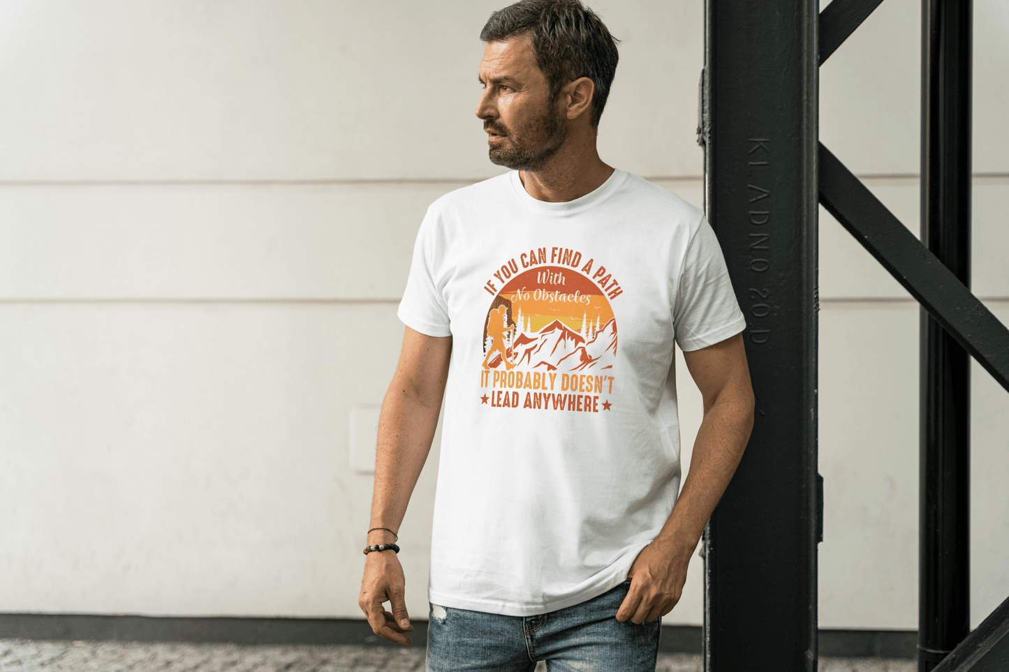 Find a Path | Hiking T-Shirt - Black - T-Shirts Online