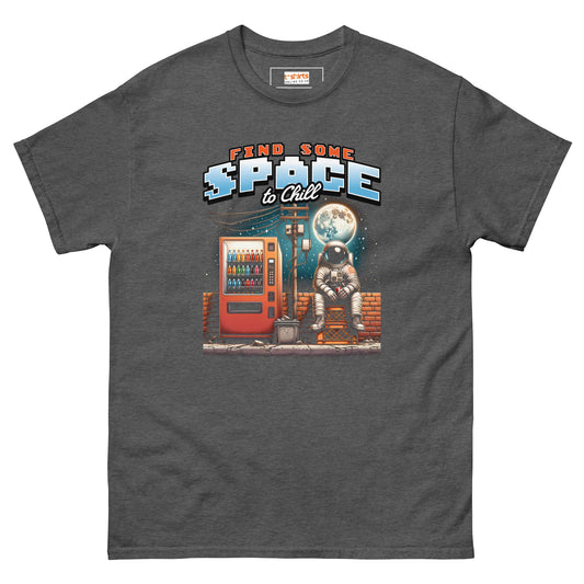 Find Some Space To Chill T-Shirt - Dark Heather - T-Shirts Online