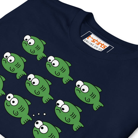 Fish Fart T-Shirt | Funny Aquatic Tee - Navy - T-Shirts Online