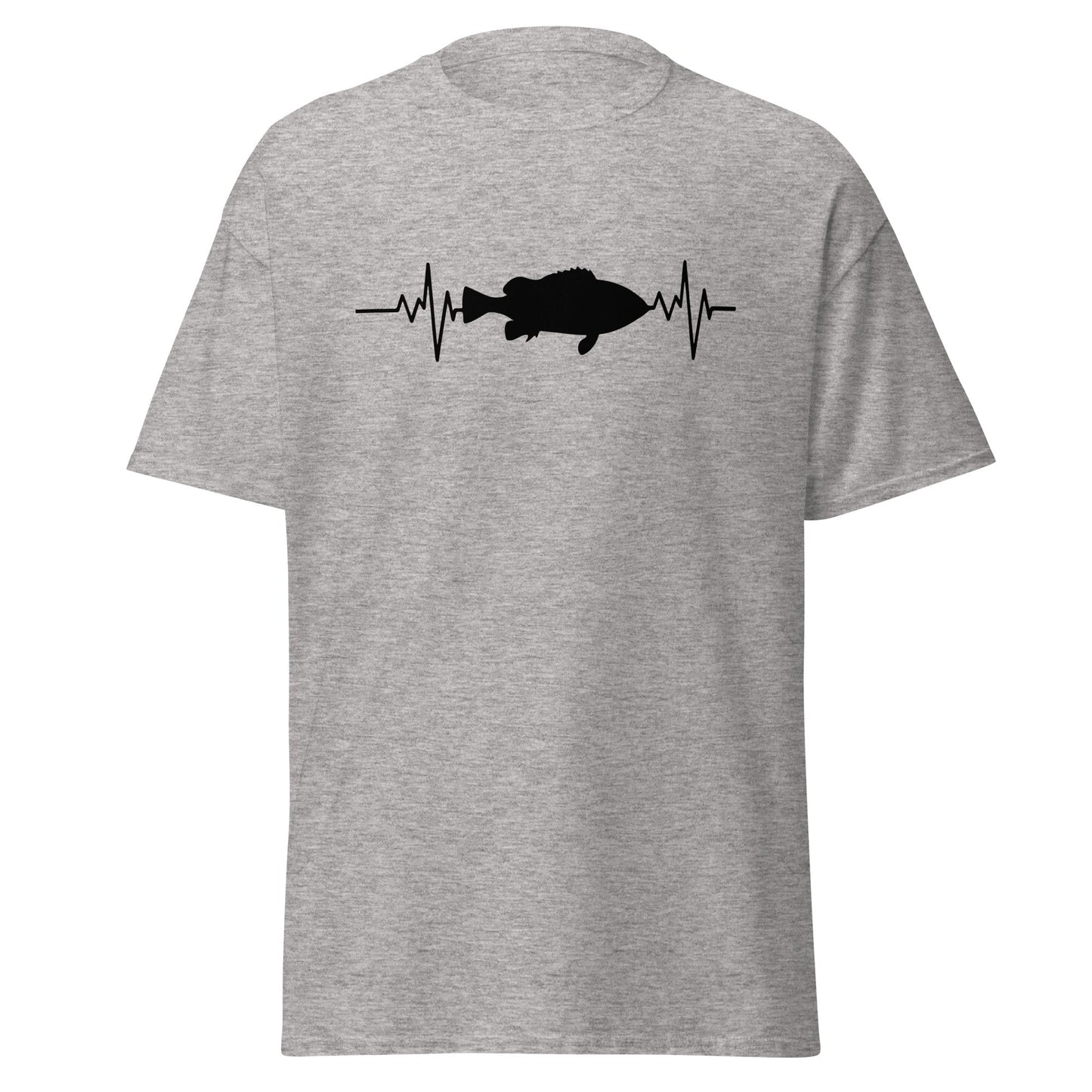Fishing Heartbeat | Fishing T-Shirt - Sport Grey - T-Shirts Online