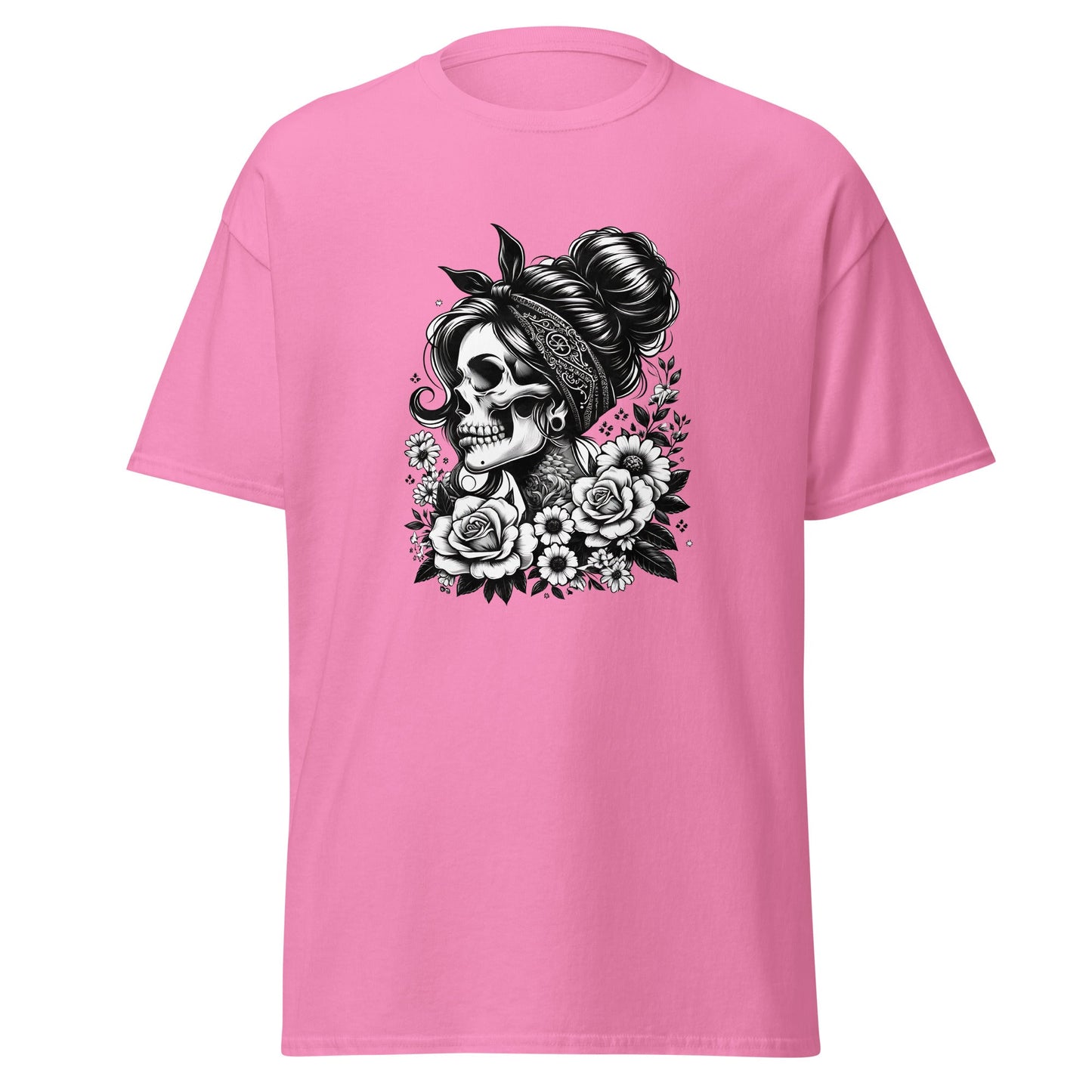 Floral Skull | Skull T-Shirt - Azalea - T-Shirts Online
