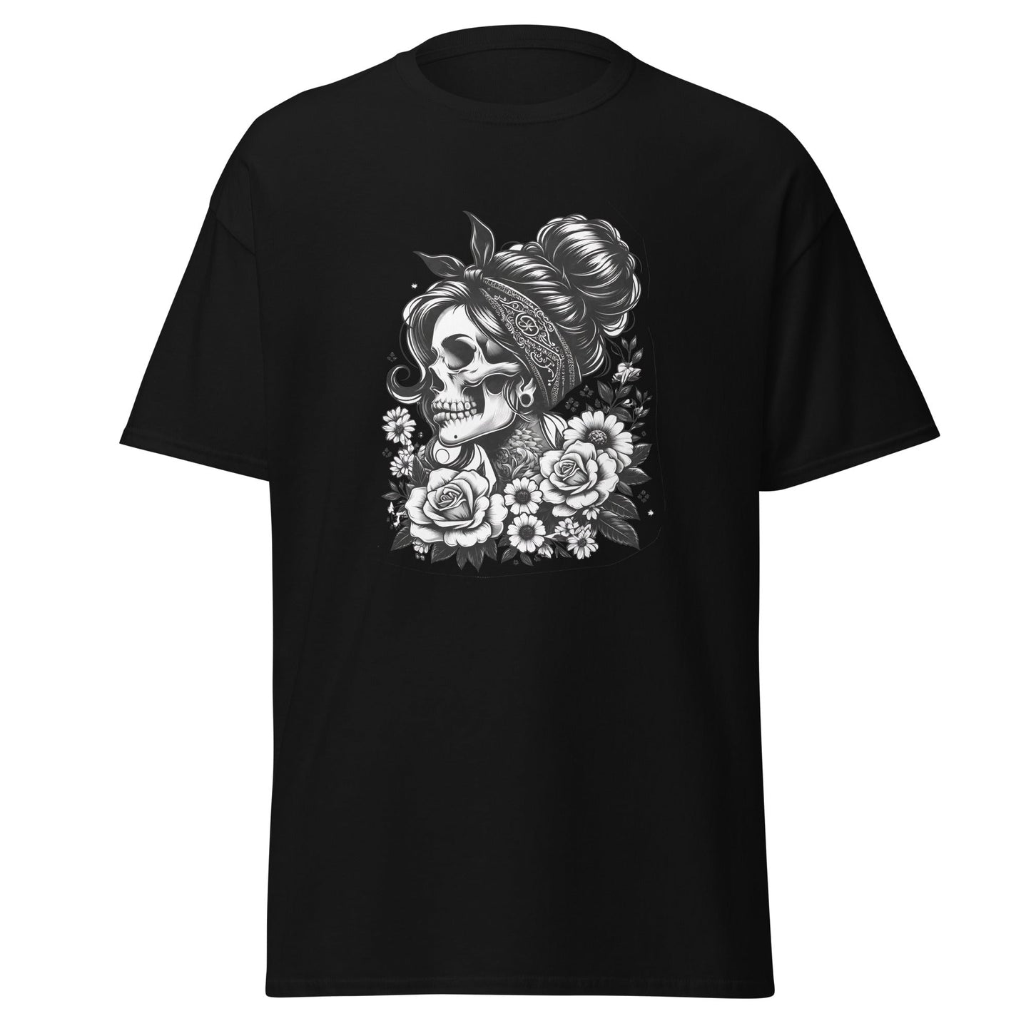 Floral Skull | Skull T-Shirt - T-Shirts Online