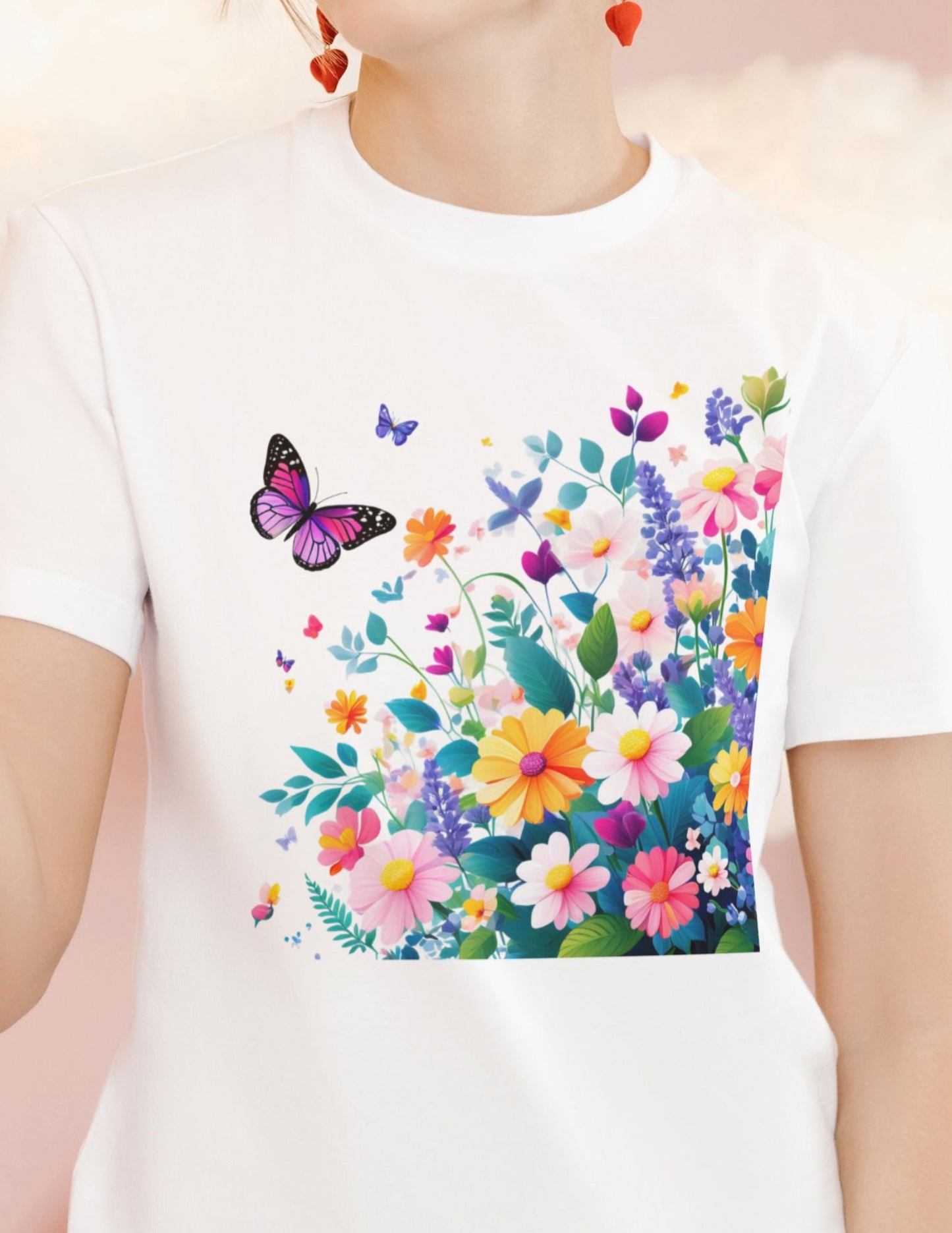 Flowers | Mother's Day T-Shirt - Black - T-Shirts Online