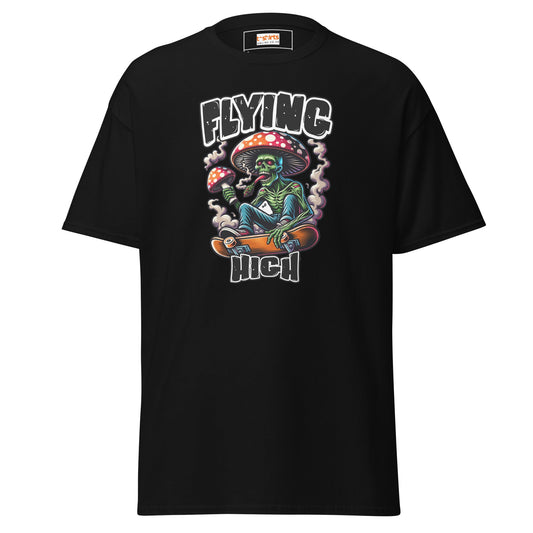 Flying High | Graphic Skateboard T-Shirt - Black - T-Shirts Online