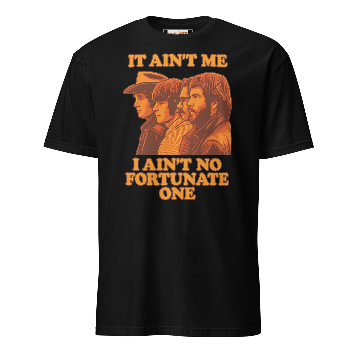 Fortunate Son T-Shirt | Creedance Clearwater Revival - Black - T-Shirts Online