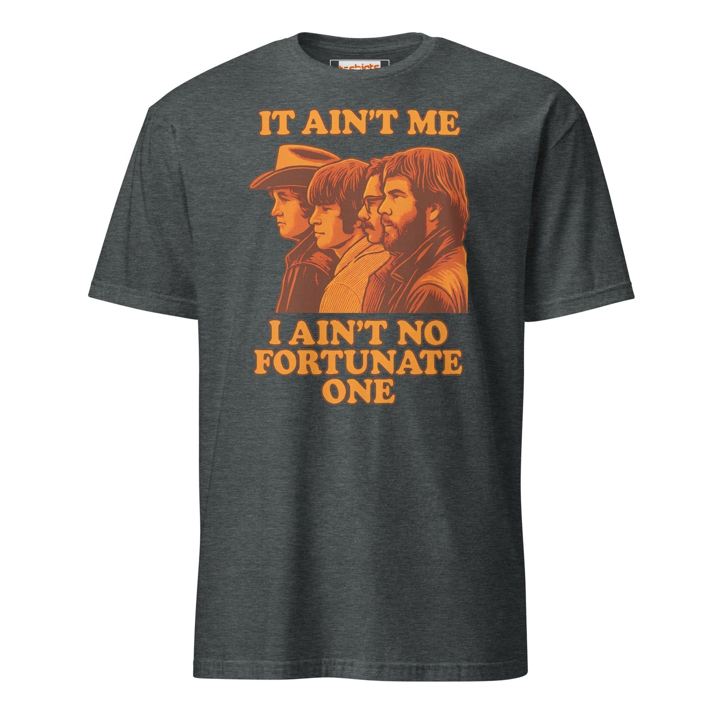 Fortunate Son T-Shirt | Creedance Clearwater Revival - Dark Heather - T-Shirts Online